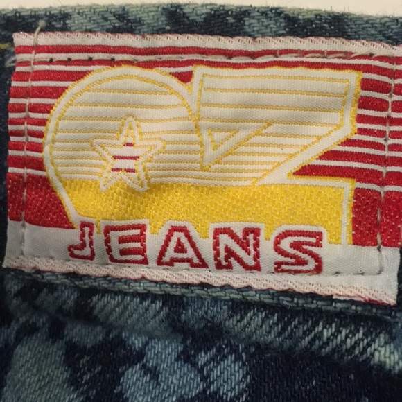 Vintage High Waisted Acid Wash Tie Dye Mom Jeans - Picture 6 of 11